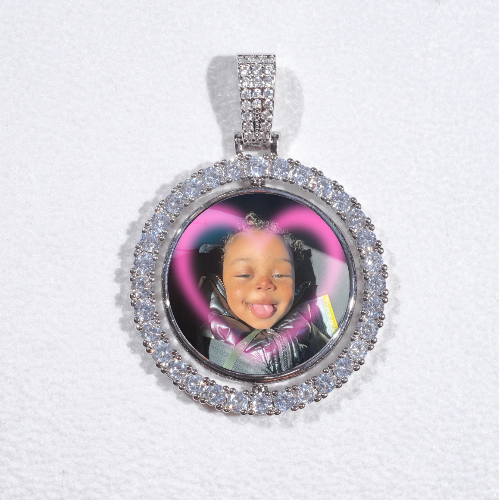 3D Spinning 2-Faced Custom Picture Pendant