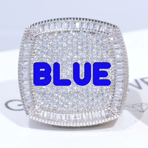 CUSTOM LETTER 3D ICED RING