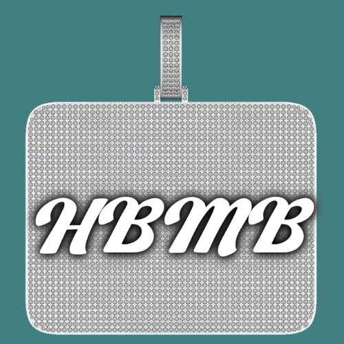 CUSTOM LETTER NECKLACE 3D BIG SQUARE