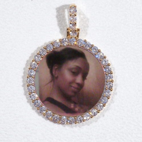 3D CIRCLE CUSTOM PICTURE PENDANT SMALL SIZE