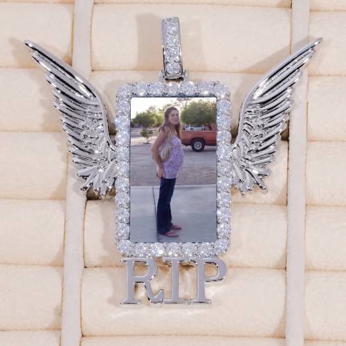 RIP WING 3D CUSTOM PICTURE PENDANT