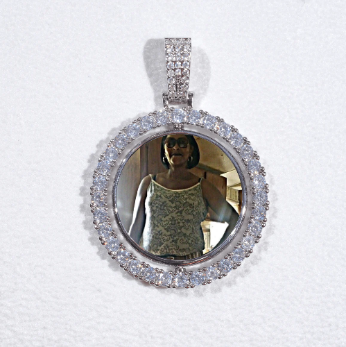3D Spinning 2-Faced Custom Picture Pendant