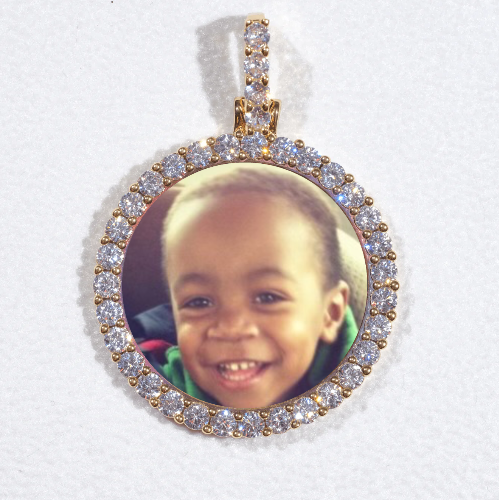 3D CIRCLE CUSTOM PICTURE PENDANT SMALL SIZE