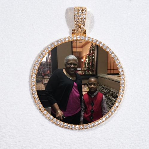 MEDIUM 3D CIRCLE CUSTOM PICTURE PENDANT