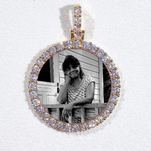 3D CIRCLE CUSTOM PICTURE PENDANT SMALL SIZE