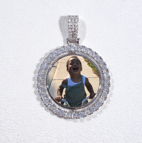 3D Spinning 2-Faced Custom Picture Pendant
