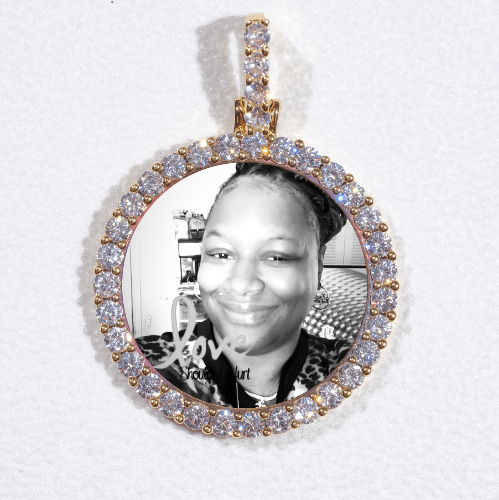 3D CIRCLE CUSTOM PICTURE PENDANT SMALL SIZE