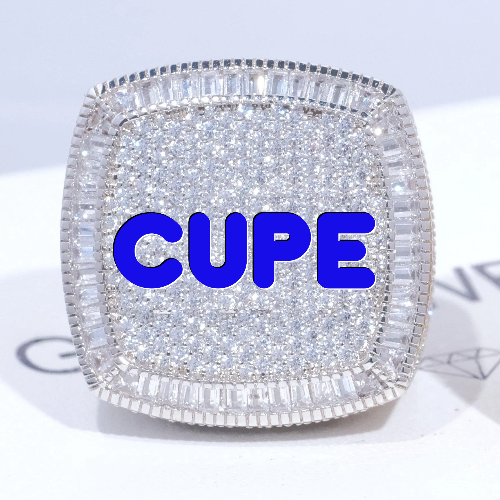 CUSTOM LETTER 3D ICED RING
