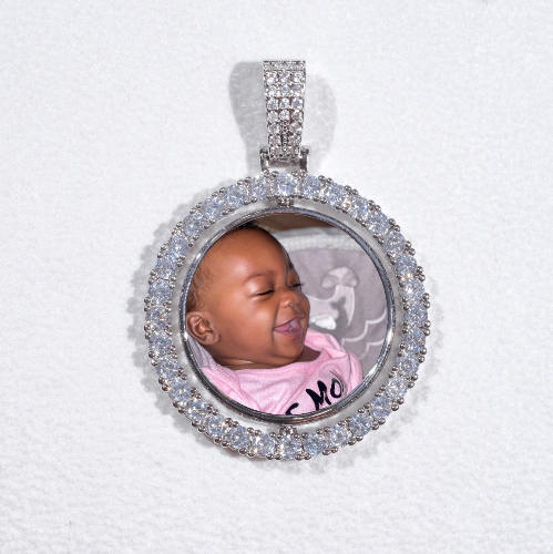 3D Spinning 2-Faced Custom Picture Pendant