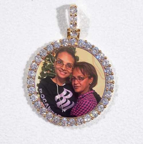3D CIRCLE CUSTOM PICTURE PENDANT SMALL SIZE
