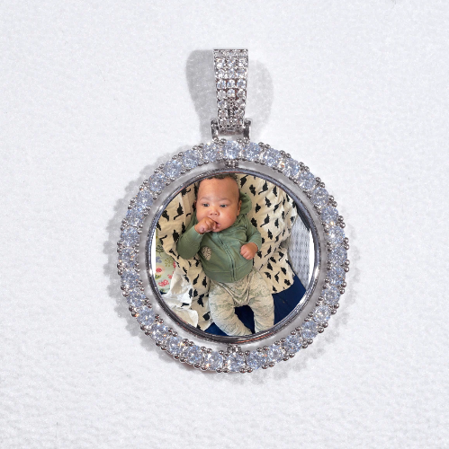 3D Spinning 2-Faced Custom Picture Pendant