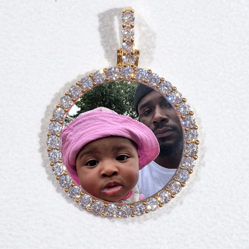 3D CIRCLE CUSTOM PICTURE PENDANT SMALL SIZE
