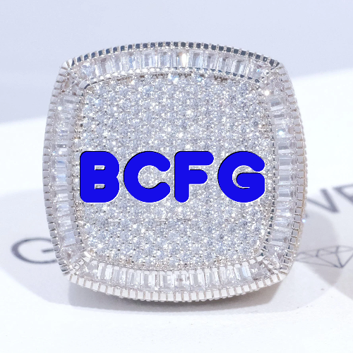 CUSTOM LETTER 3D ICED RING