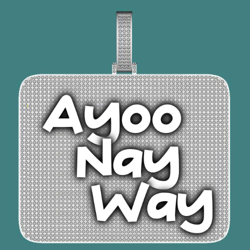CUSTOM LETTER NECKLACE 3D BIG SQUARE