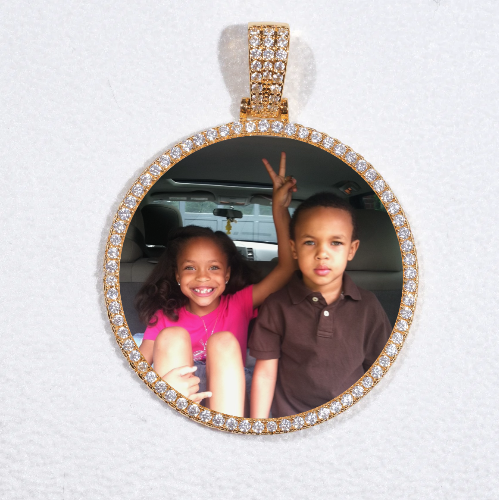 MEDIUM 3D CIRCLE CUSTOM PICTURE PENDANT