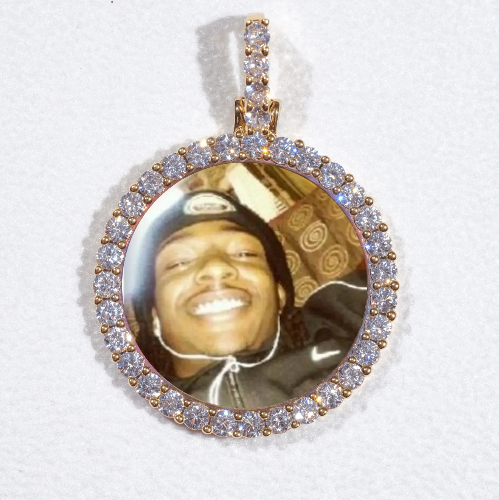 3D CIRCLE CUSTOM PICTURE PENDANT SMALL SIZE