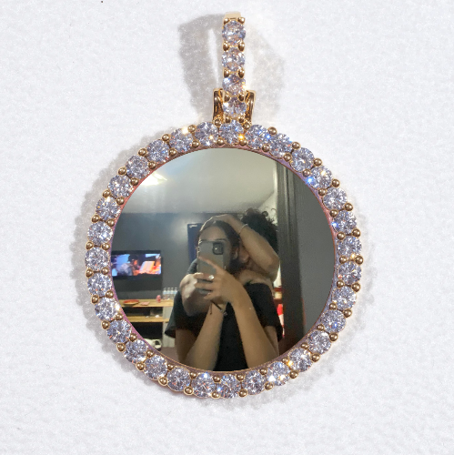 3D CIRCLE CUSTOM PICTURE PENDANT SMALL SIZE