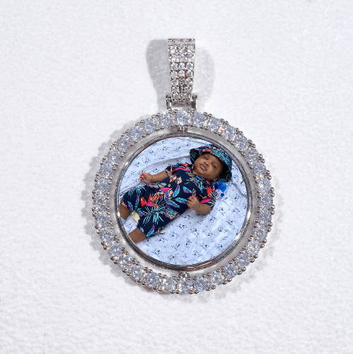 3D Spinning 2-Faced Custom Picture Pendant