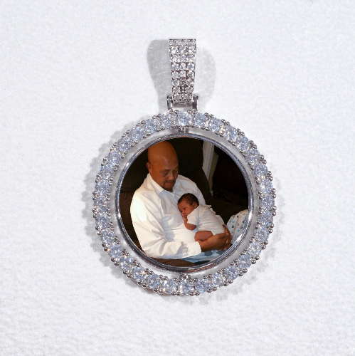 3D Spinning 2-Faced Custom Picture Pendant