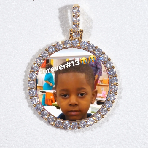 3D CIRCLE CUSTOM PICTURE PENDANT SMALL SIZE