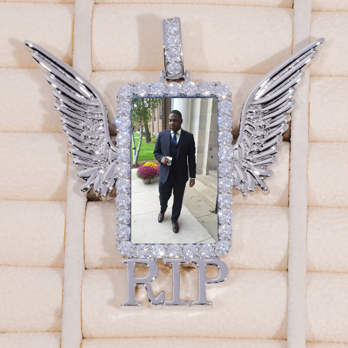 RIP WING 3D CUSTOM PICTURE PENDANT