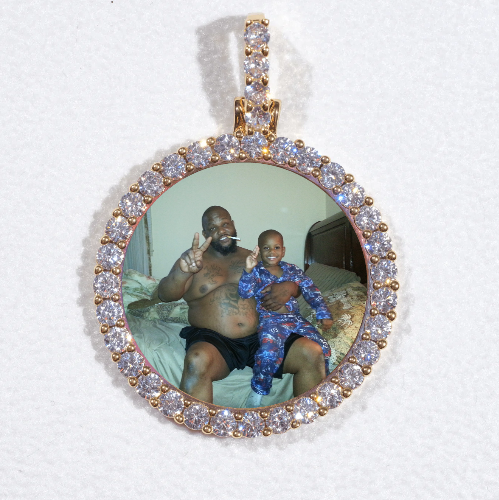 3D CIRCLE CUSTOM PICTURE PENDANT SMALL SIZE