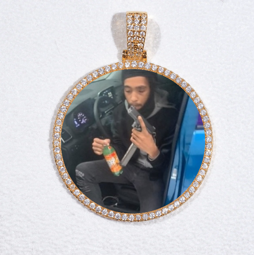 MEDIUM 3D CIRCLE CUSTOM PICTURE PENDANT