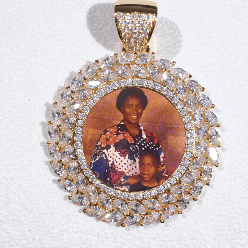 Large 3D Wheat Ear Custom Picture Pendant