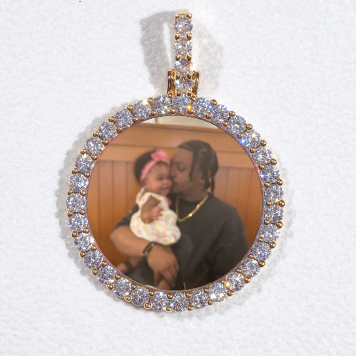 3D CIRCLE CUSTOM PICTURE PENDANT SMALL SIZE