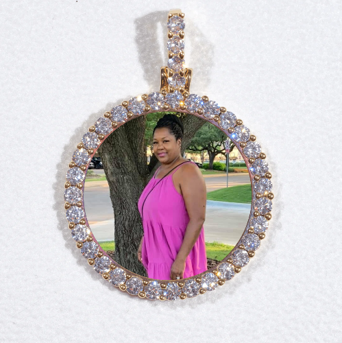 3D CIRCLE CUSTOM PICTURE PENDANT SMALL SIZE