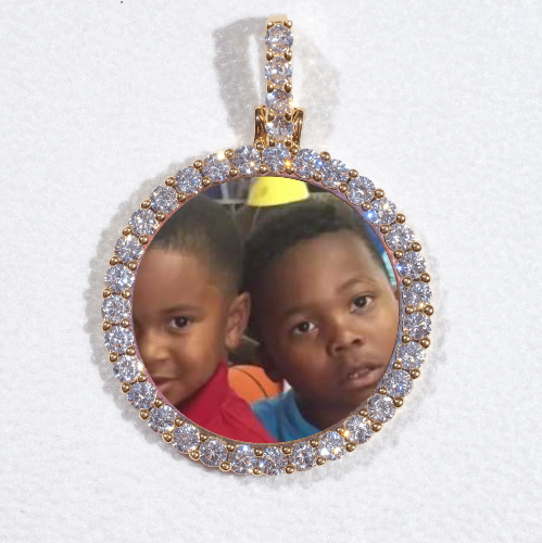 3D CIRCLE CUSTOM PICTURE PENDANT SMALL SIZE