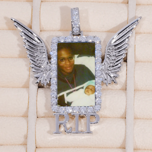 RIP WING 3D CUSTOM PICTURE PENDANT