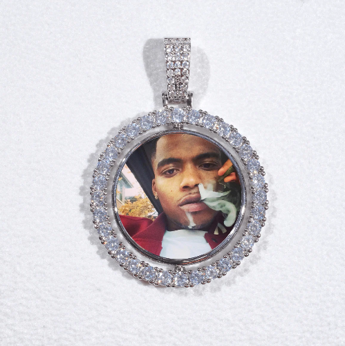 3D Spinning 2-Faced Custom Picture Pendant
