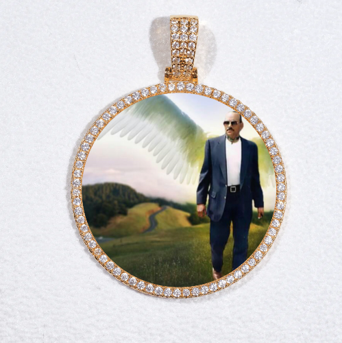 MEDIUM 3D CIRCLE CUSTOM PICTURE PENDANT