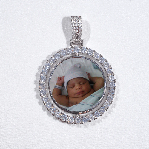 3D Spinning 2-Faced Custom Picture Pendant