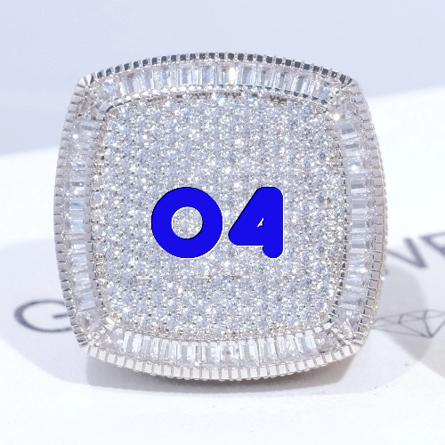 CUSTOM LETTER 3D ICED RING