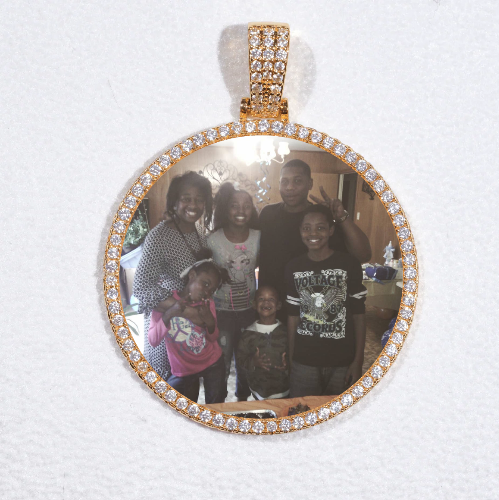 MEDIUM 3D CIRCLE CUSTOM PICTURE PENDANT