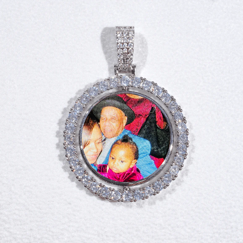 3D Spinning 2-Faced Custom Picture Pendant
