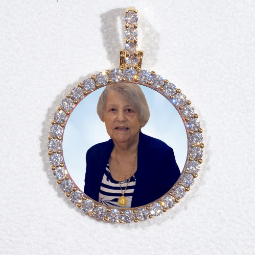 3D CIRCLE CUSTOM PICTURE PENDANT SMALL SIZE