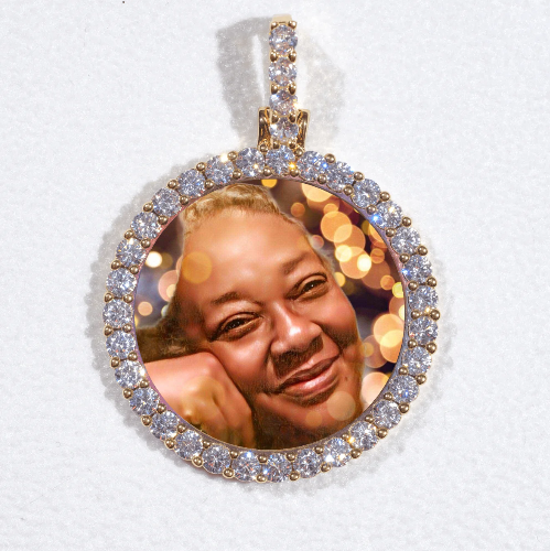3D CIRCLE CUSTOM PICTURE PENDANT SMALL SIZE