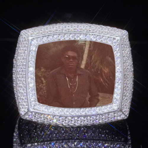 3D CUSTOM PICTURE ICED RING