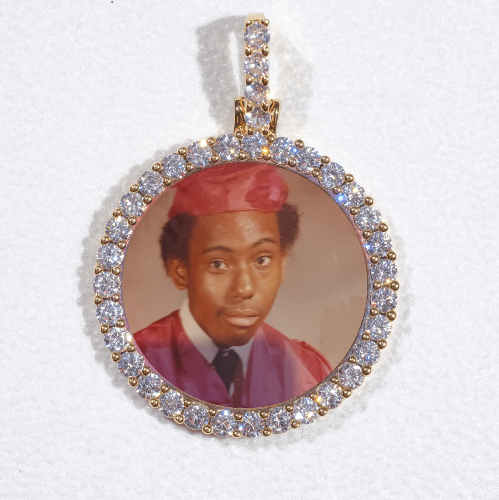 3D CIRCLE CUSTOM PICTURE PENDANT SMALL SIZE