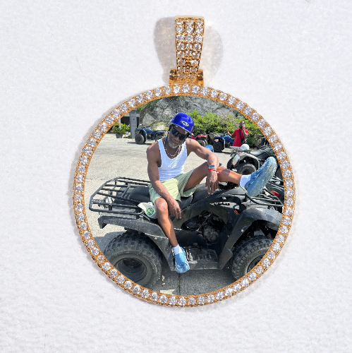 MEDIUM 3D CIRCLE CUSTOM PICTURE PENDANT
