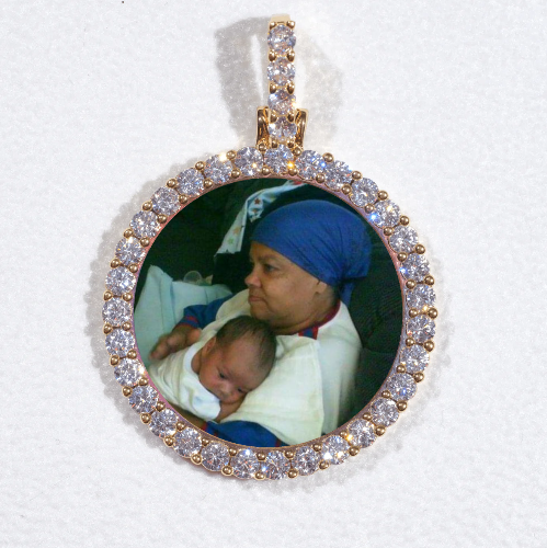 3D CIRCLE CUSTOM PICTURE PENDANT SMALL SIZE
