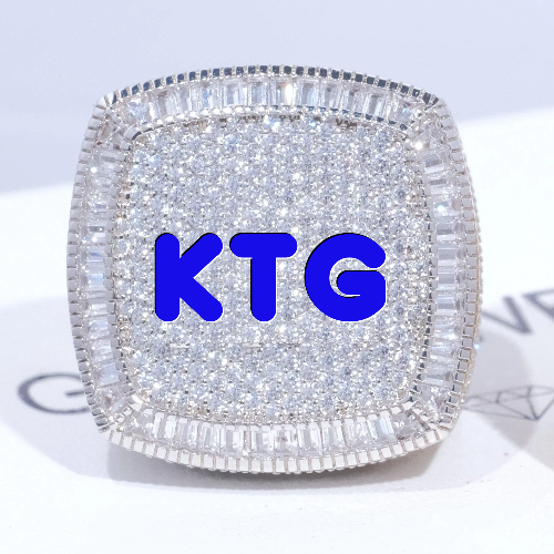 CUSTOM LETTER 3D ICED RING