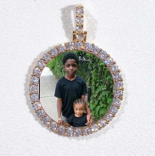 3D CIRCLE CUSTOM PICTURE PENDANT SMALL SIZE