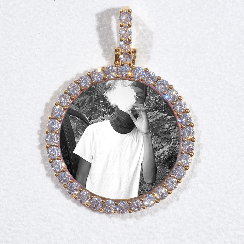 3D CIRCLE CUSTOM PICTURE PENDANT SMALL SIZE