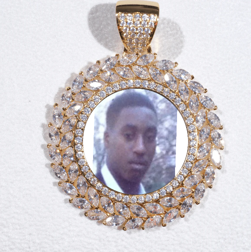 Large 3D Wheat Ear Custom Picture Pendant