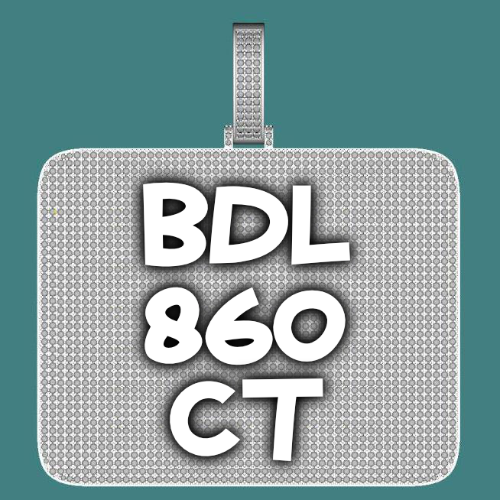 CUSTOM LETTER NECKLACE 3D BIG SQUARE