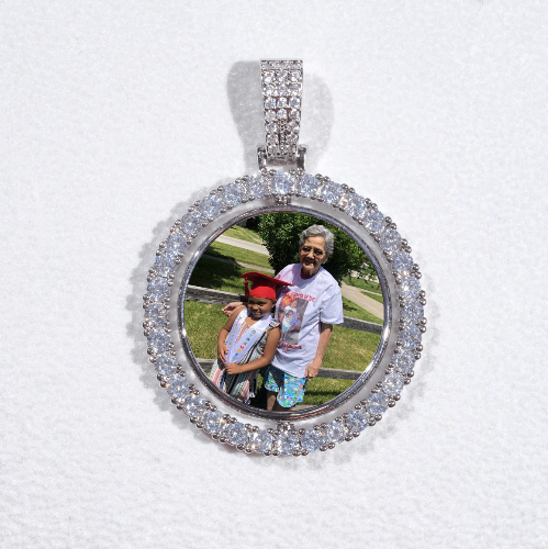3D Spinning 2-Faced Custom Picture Pendant